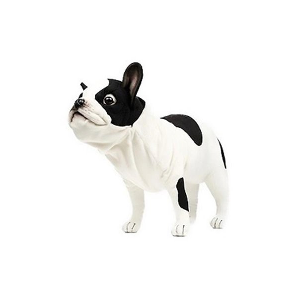 Hansa 19.8 in. French Bulldog Plush ToysBlack & White 6601